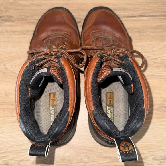 Ariat Terrain Women’s 7.5B Hiking Boots Brown Leather Trail Outdoor Style 70080 - Picture 7 of 9